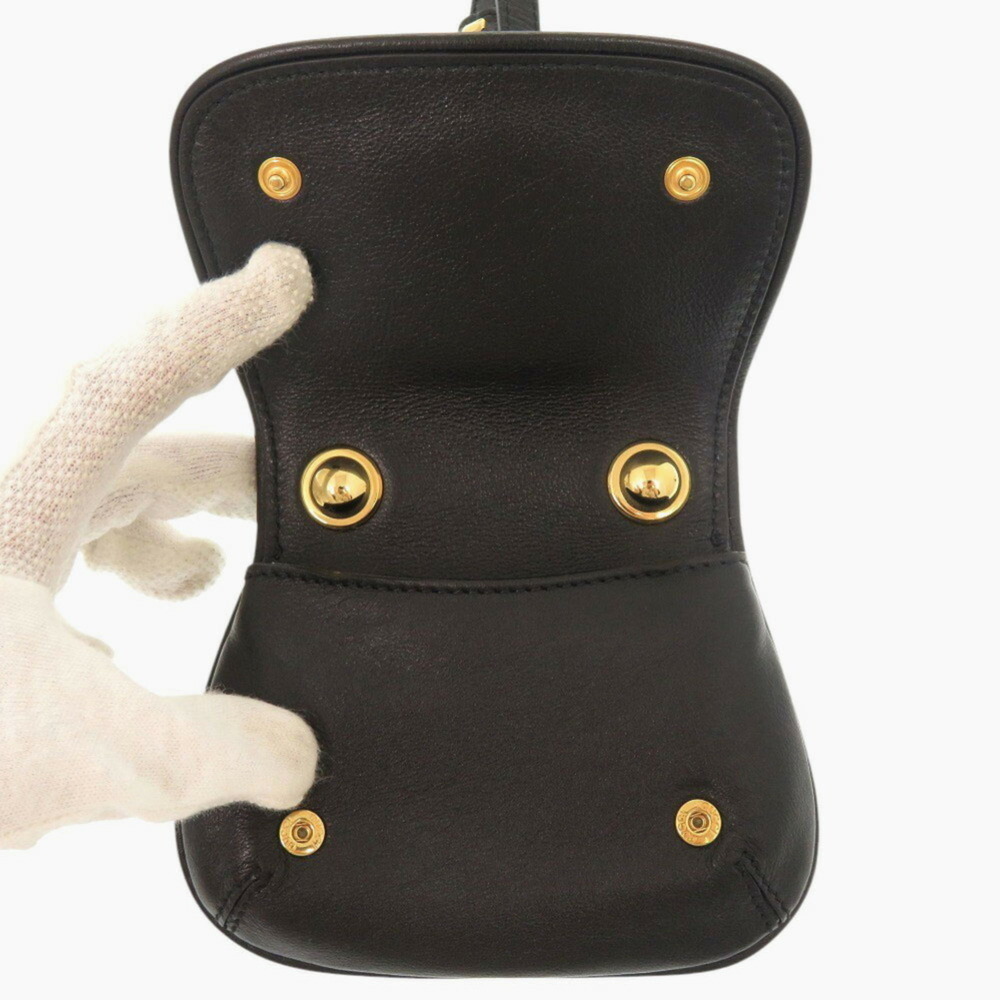 GUCCI Authentic Black Leather Shoulder Bag - Picture 7 of 9